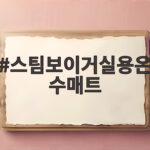 스팀보이거실용온수매트