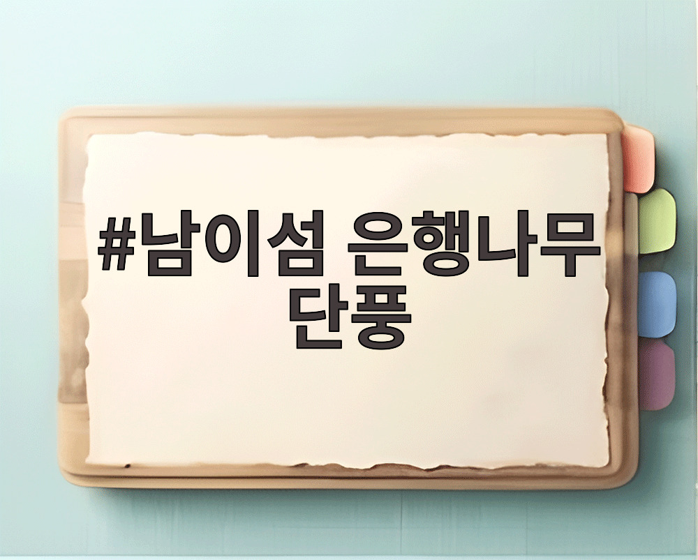 남이섬 은행나무 단풍