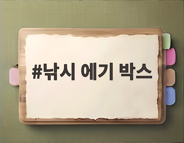 낚시 에기 박스