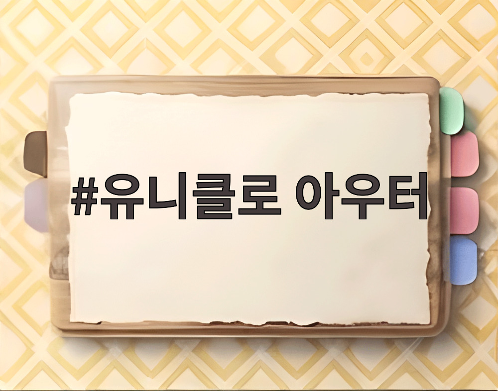 유니클로 아우터