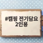 캠핑 전기담요 2인용