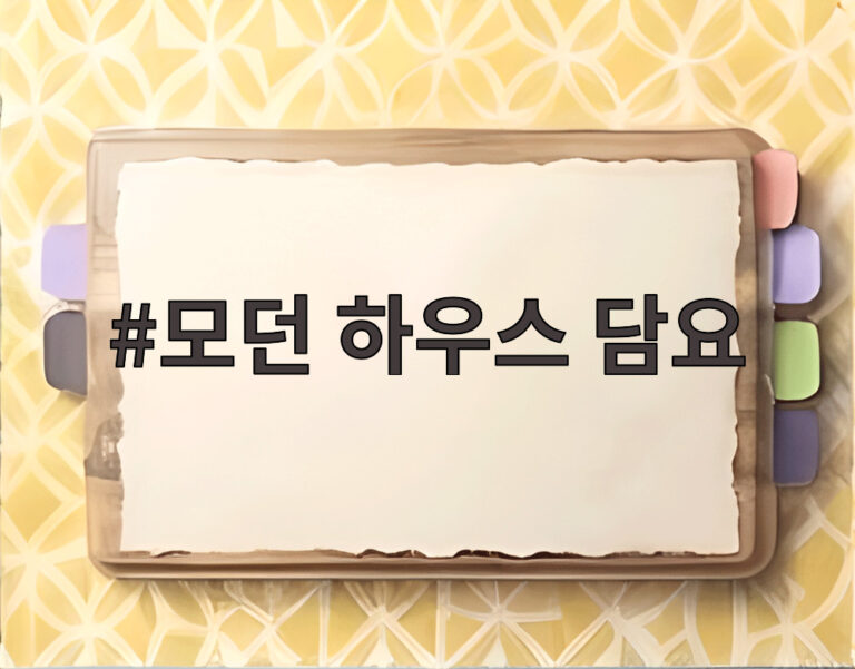 모던 하우스 담요