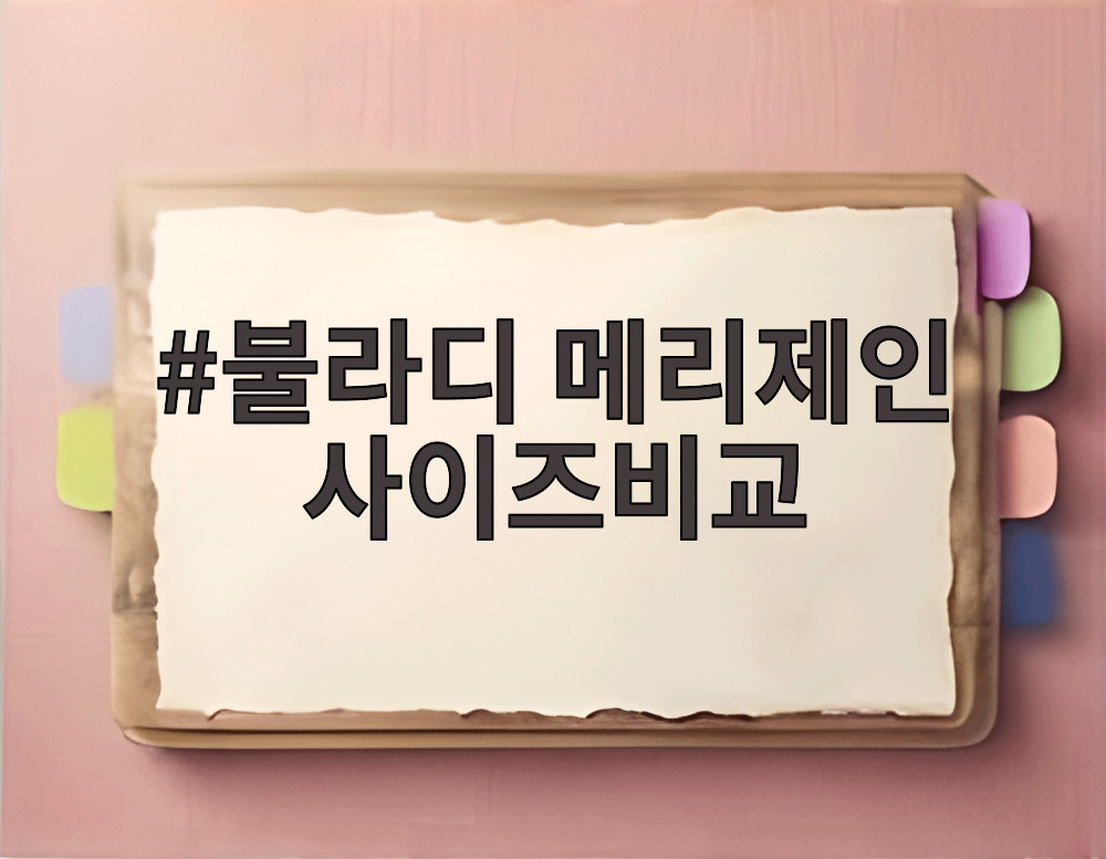 불라디 메리제인 사이즈비교