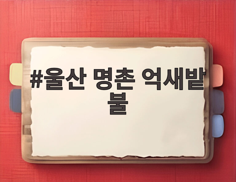 울산 명촌 억새밭 불