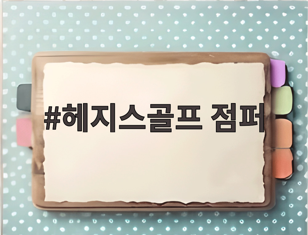 헤지스골프 점퍼