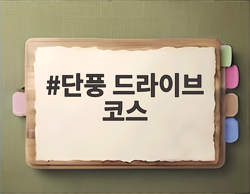 단풍 드라이브 코스