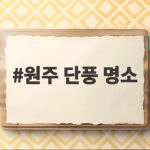원주 단풍 명소
