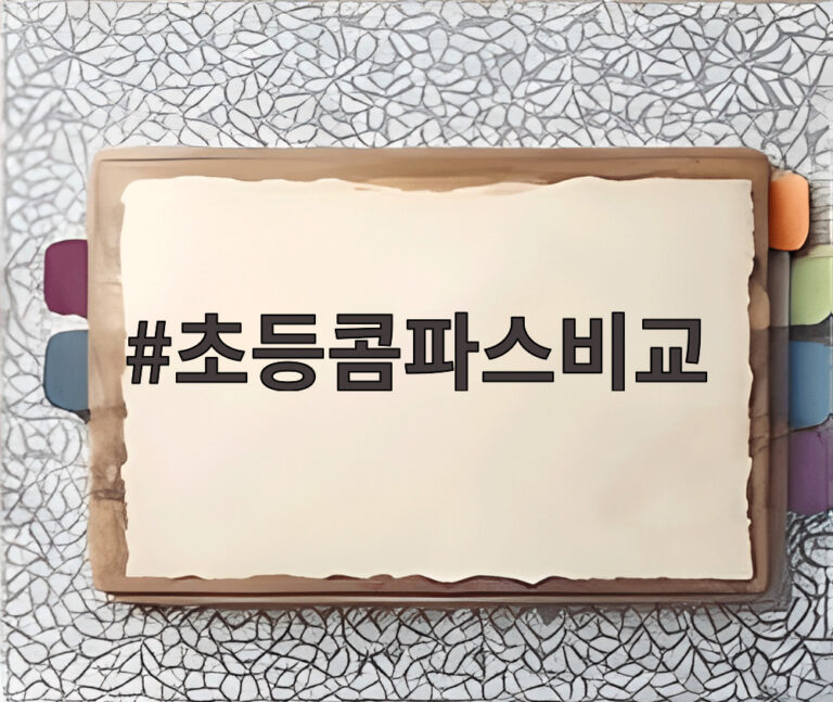 초등콤파스비교