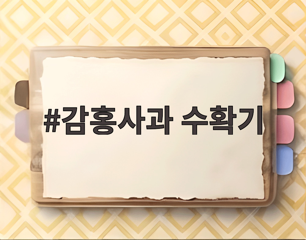 감홍사과 수확기