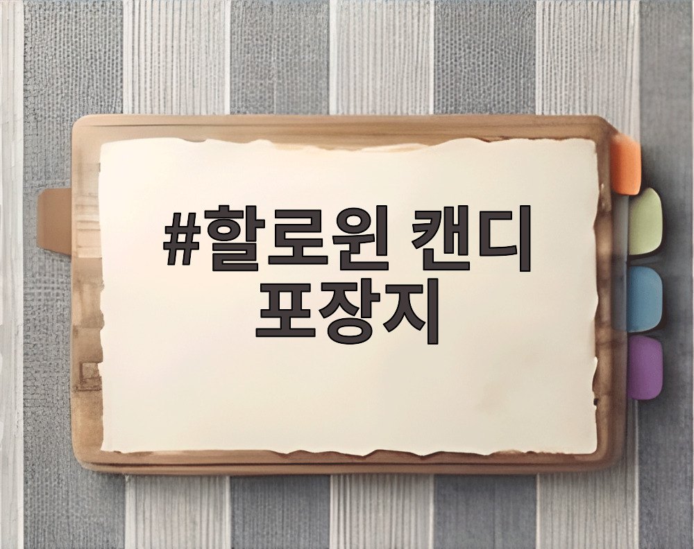 할로윈 캔디 포장지