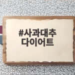 사과대추 다이어트