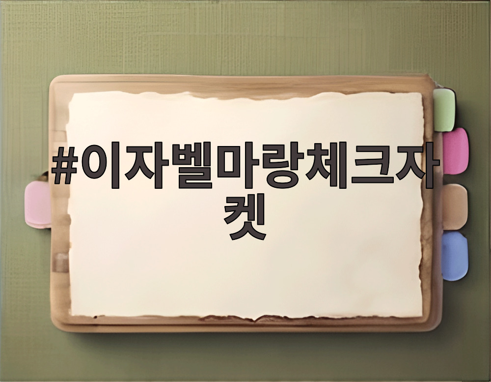 이자벨마랑체크자켓