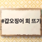 갑오징어 회 뜨기