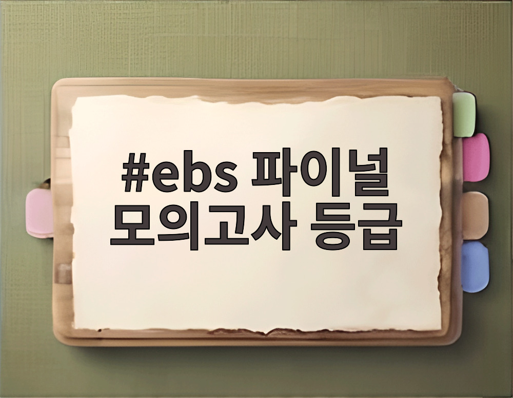 ebs 파이널 모의고사 등급