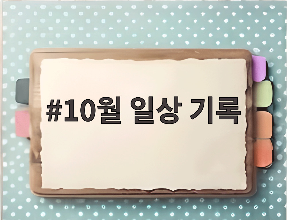 10월 일상 기록