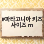 파타고니아 키즈 사이즈 m