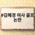 김혜경 여사 골프 논란 사실 확인과 국정감사 핵심 쟁점 김혜경 여사 골프 논란