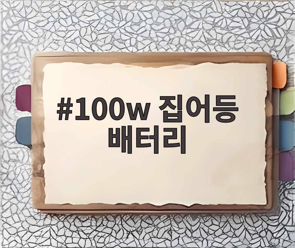 100w 집어등 배터리