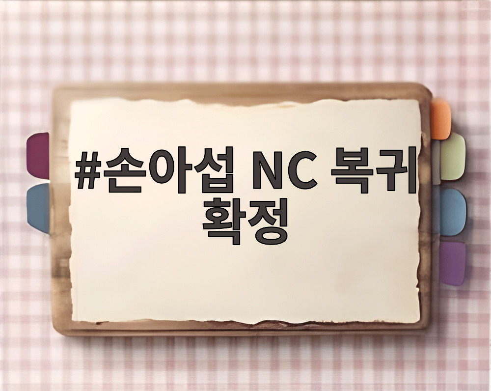 손아섭 NC 복귀 확정
