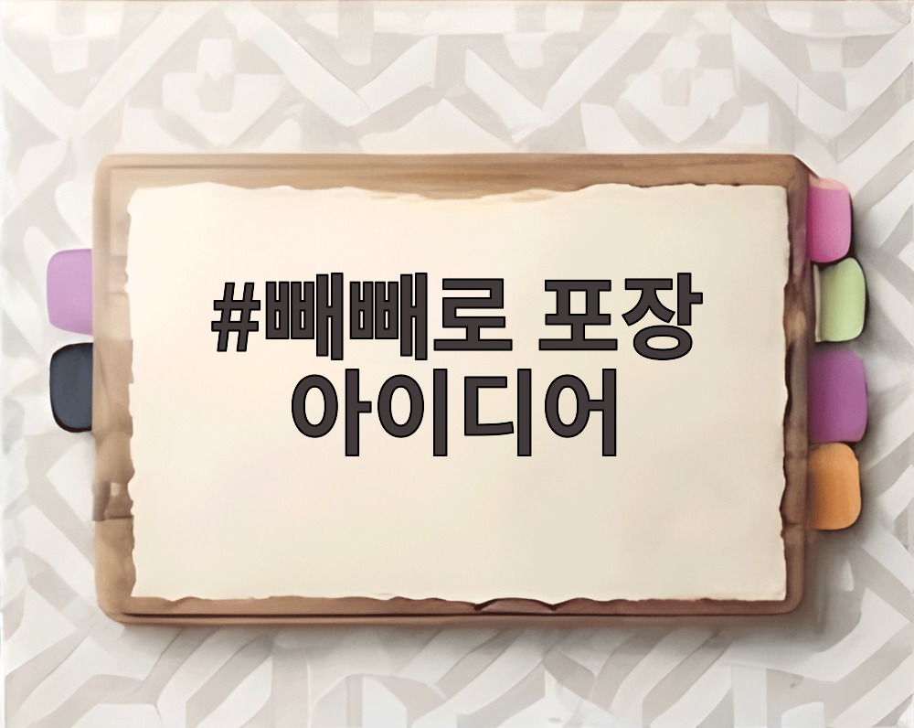 빼빼로 포장 아이디어