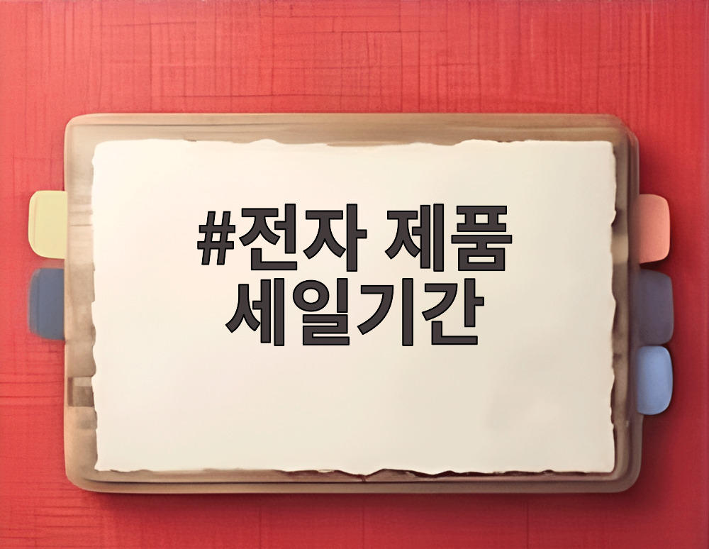 전자 제품 세일기간