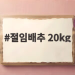 절임배추 20kg 몇 포기일까 김장 준비 이렇게 하세요 절임배추 20kg