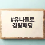 유니클로 경량패딩 사이즈 고민 이제 끝 가을겨울 활용법까지 유니클로 경량패딩