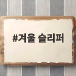 겨울 슬리퍼