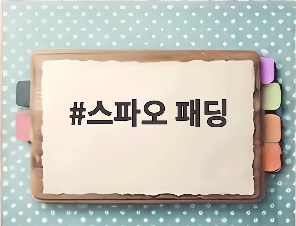 스파오 패딩