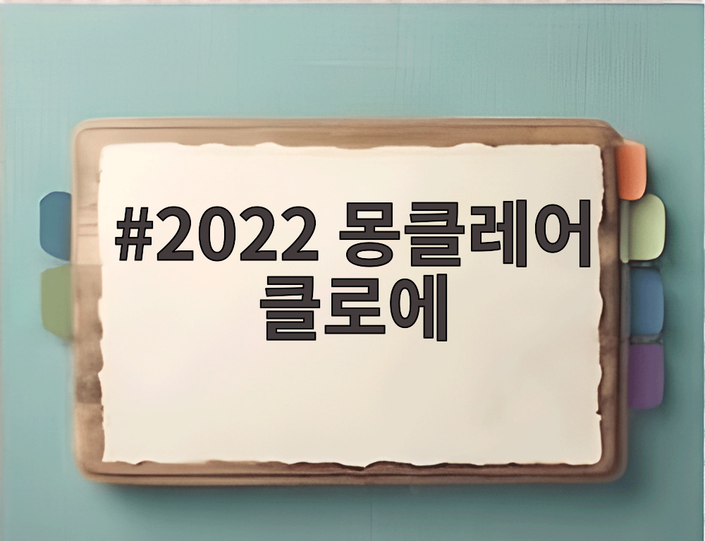 2022 몽클레어 클로에