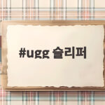 ugg 슬리퍼 겨울에 발 시린 사람을 위한 따뜻한 선택 ugg 슬리퍼
